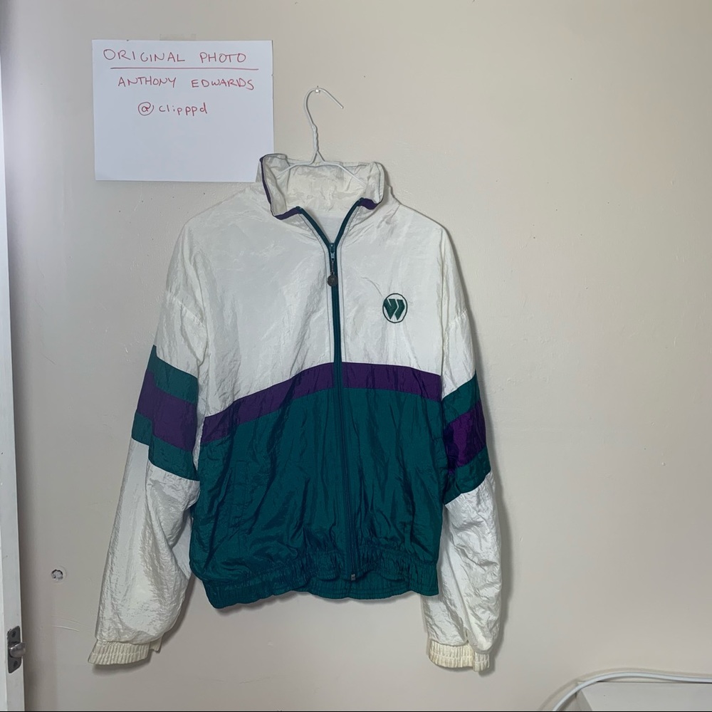 Vintage Wimbledon Tennis Windbreaker Zip-Up